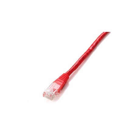 Patch cord de cabo vermelho rj45 u - utp cat6 3m vermelho