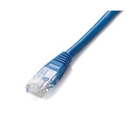 Patch cord de cabo vermelho rj45 u - utp cat6 5m azul