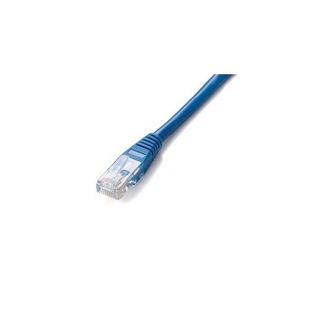 Patch cord de cabo vermelho rj45 u - utp cat6 0,5m azul