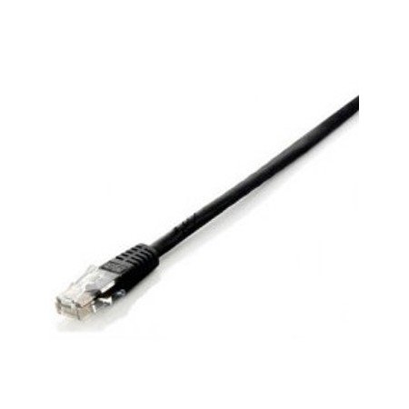 Patch cord de cabo vermelho rj45 u - utp cat6 1m preto