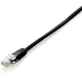 Patch cord de cabo vermelho rj45 u - utp cat6 10m preto