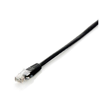 Patch cord de cabo vermelho rj45 u - utp cat6 10m preto