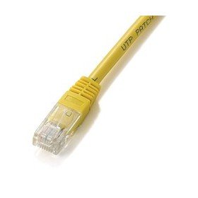 Patch cord de cabo vermelho rj45 u - utp cat6 0,5m amarelo