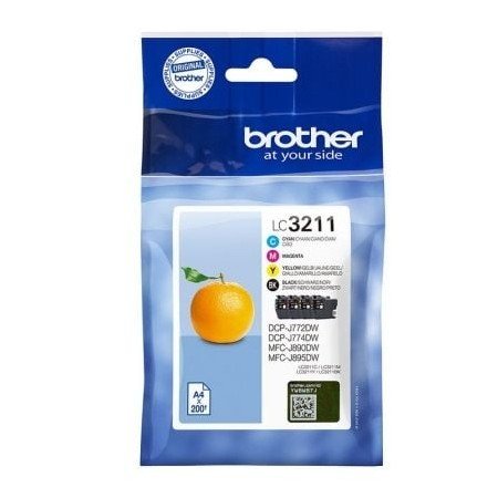 Tinteiro Original Brother LC-3211VAL Multipack/ Cyan/ Magenta/ Amarelo/ Preto