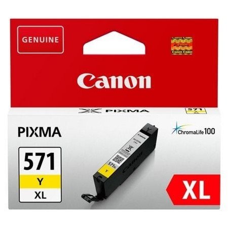 Tinteiro Original Canon CLI-571YXL Alta Capacidade/ Amarelo