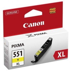 Tinteiro Original Canon CLI-551Y XL Alta Capacidade/ Amarelo
