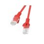 Lanberg patch cord cat.6 utp 0,5m vermelho