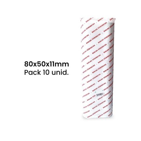 Rolo de Papel Térmico 80x50x11 - Pack 10