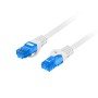 Patch cord rj45 lanberg cat.6a s - ftp lszh cca 15m fluke passou cinza