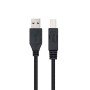 Cabo USB tipo a 3.0 para usb tipo b 3.0 nanocabo 2m preto macho - macho
