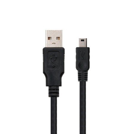 Cabo USB tipo a 2.0 para mini usb nanocabo de 5 pinos 0,5 m preto macho - macho