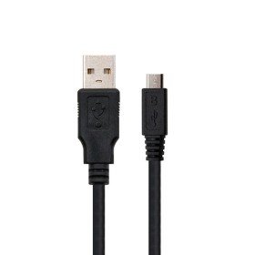 Cabo USB tipo a 2.0 para micro usb tipo b nanocabo 1,8m preto macho - macho