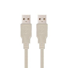 Cabo USB tipo a 2.0 para usb tipo a 2.0 nanocabo 1m bege macho - macho