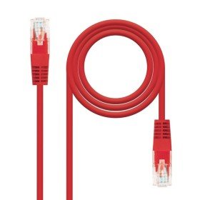Patch cord rede utp cat.6 rj45 nanocabo 1m vermelho