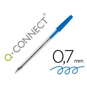Esferografica Cristal Q-Connect Ponta Media Azul