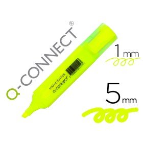 Marcador Fluorescente Q-Connect de Ponta Biselada Amarelo