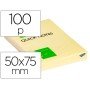 Bloco de Notas Adesivas Q-Connect Amarelo 51 x 76 Mm