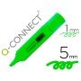 Marcador Fluorescente Q-Connect de Ponta Biselada Verde