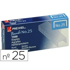 Agrafes Rexel N. 25 21/4 Caixa de 1500