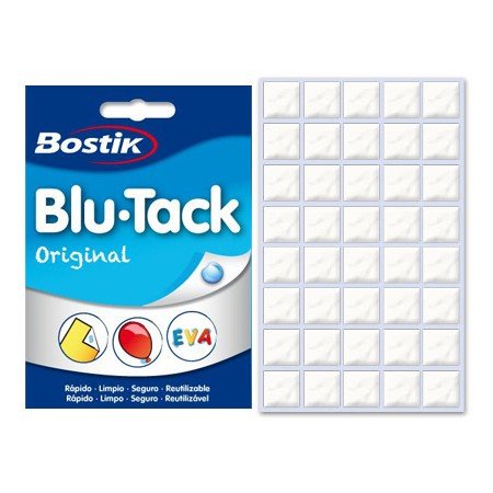 Massa Adesiva Blu-Tack Da Bostik, Paramultip. Aplicacoes.