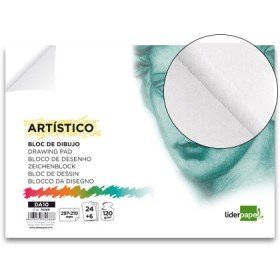 Bloco de Desenho Artistico Colado 210X297 Mm Din A4 30 Folhas 120/M2 Sem Esquadria