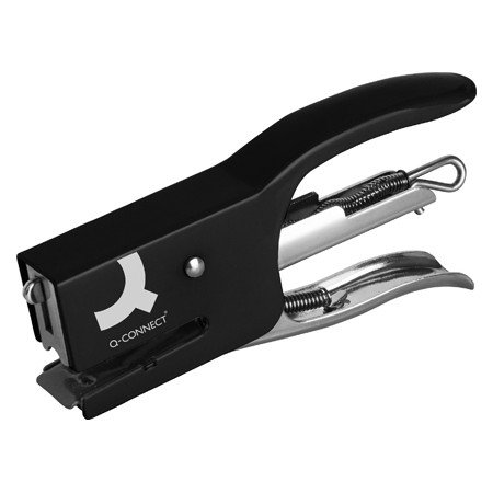 Agrafador Q-Connect Kf22340 de Alicate Metalico Cor Preto Capacidade 12 Folhas Usa Agrafes Nº 10