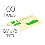 Bloco de Notas Adesivas Q-Connect Amarelo 76 x 127 Mm