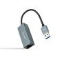 Cabo nanocabo USB 3.0 para rj45 0,15m - macho - fêmea - cinza