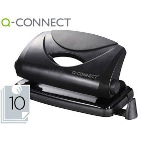 Furador Q-Connect Capacidade 10 Folhas Preto
