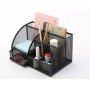 Organizador de Secretaria Q-Connect Metalico Curvo Cinza com 5 Departamentos 220X140X130 Mm