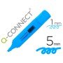 Marcador Fluorescente Q-Connect de Ponta Biselada Azul