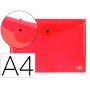 Bolsa Porta Documentos com Mola Din A4 Vermelho