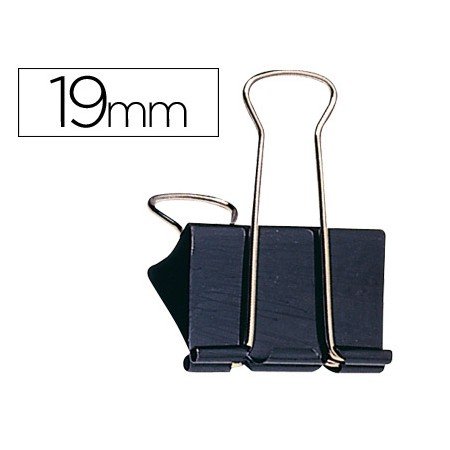 Mola Metalica Q-Connect Reversivel N.1 19 Mm Caixa de 10 Unidades Preto