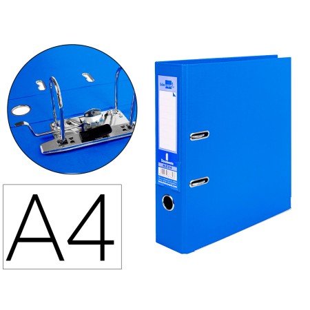 Pasta de Arquivo de Alavanca Documenta Pvc Din A4 Lombada 75 Mm Azul