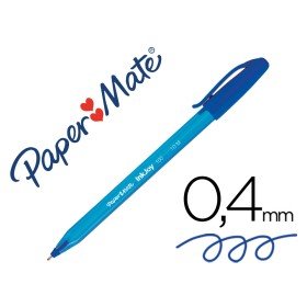 Esferografica Paper Mate Inkjoy 100 Ponta Media Trazo 1 Mm Azul