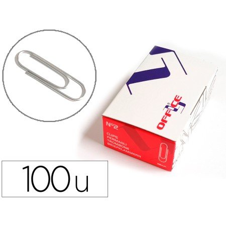 Clips Lismania L-Office Nº2 28 Mm Caixa de 100 Unidades
