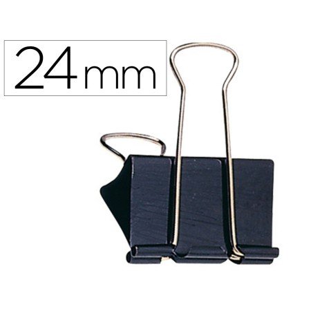 Mola Metalica Q-Connect Reversivel N.2 24 Mm Caixa de 10 Unidades Preto