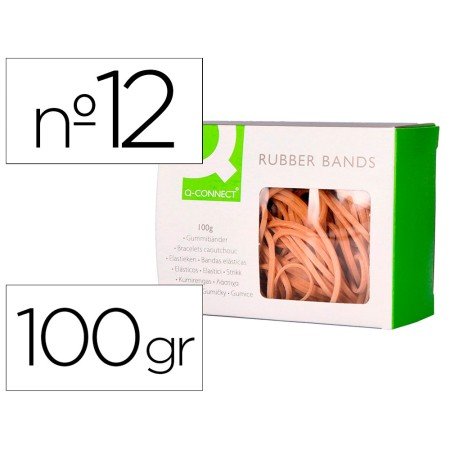 Elasticos Q-Connect 100 Gr Numero 12