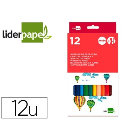 Lapis de Cor Jumbo 12 Unidades