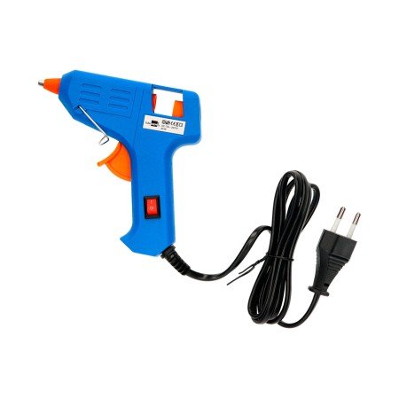 Pistola Cola Termofusivel Mini 25W com 2 Barras de Silicone 7 Mm Diametro x 100 Mm Comprimento