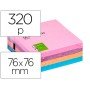 Bloco de Notas Adesivas Q-Connect Sortido 75 x 75 Mm
