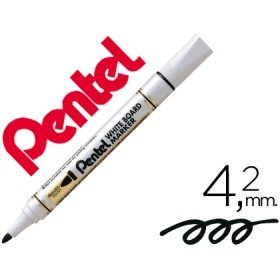 Marcador Pentel Mw85 Quadros Brancos 4,2 Mm Preto
