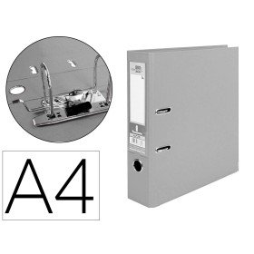 Pasta de Arquivo de Alavanca Documenta Pvc Din A4 Lombada 75 Mm Cinza