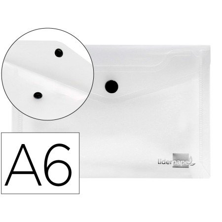 Bolsa Porta Documentos com Mola Din A6 Cristal