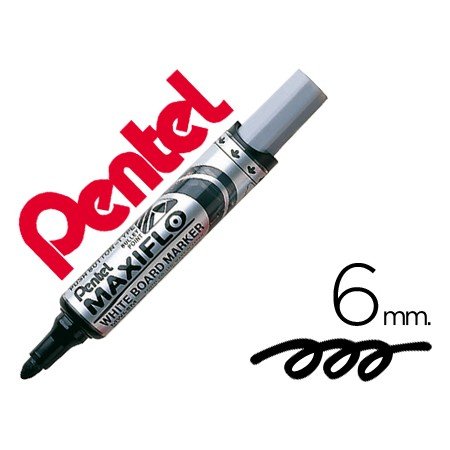 Marcador Pentel Mwl5M Quadro Br Maxiflo Preto