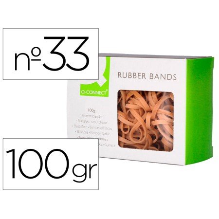Elasticos Q-Connect 100 Gr Numero 33