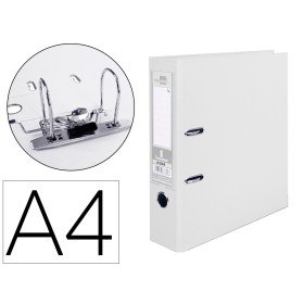 Pasta de Arquivo de Alavanca Documenta Pvc Din A4 Lombada 75 Mm Branco