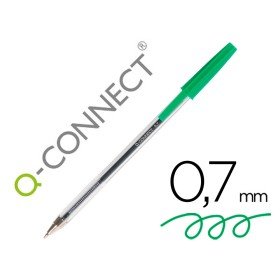 Esferografica Cristal Q-Connect Ponta Media Verde