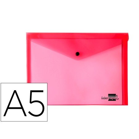 Bolsa Porta Documentos com Mola Din A5 Vermelho