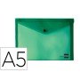 Bolsa Porta Documentos com Mola Din A5 Verde